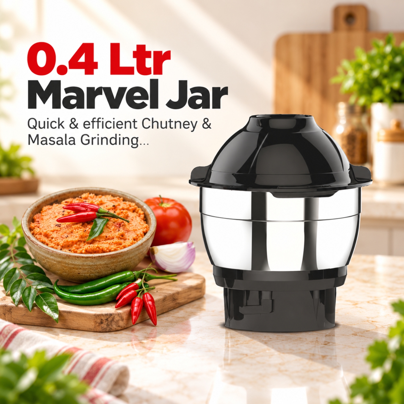 Vidiem Veer 650W Mixer Grinder with 4 Jars | Super Juicer & Blender - Image 5