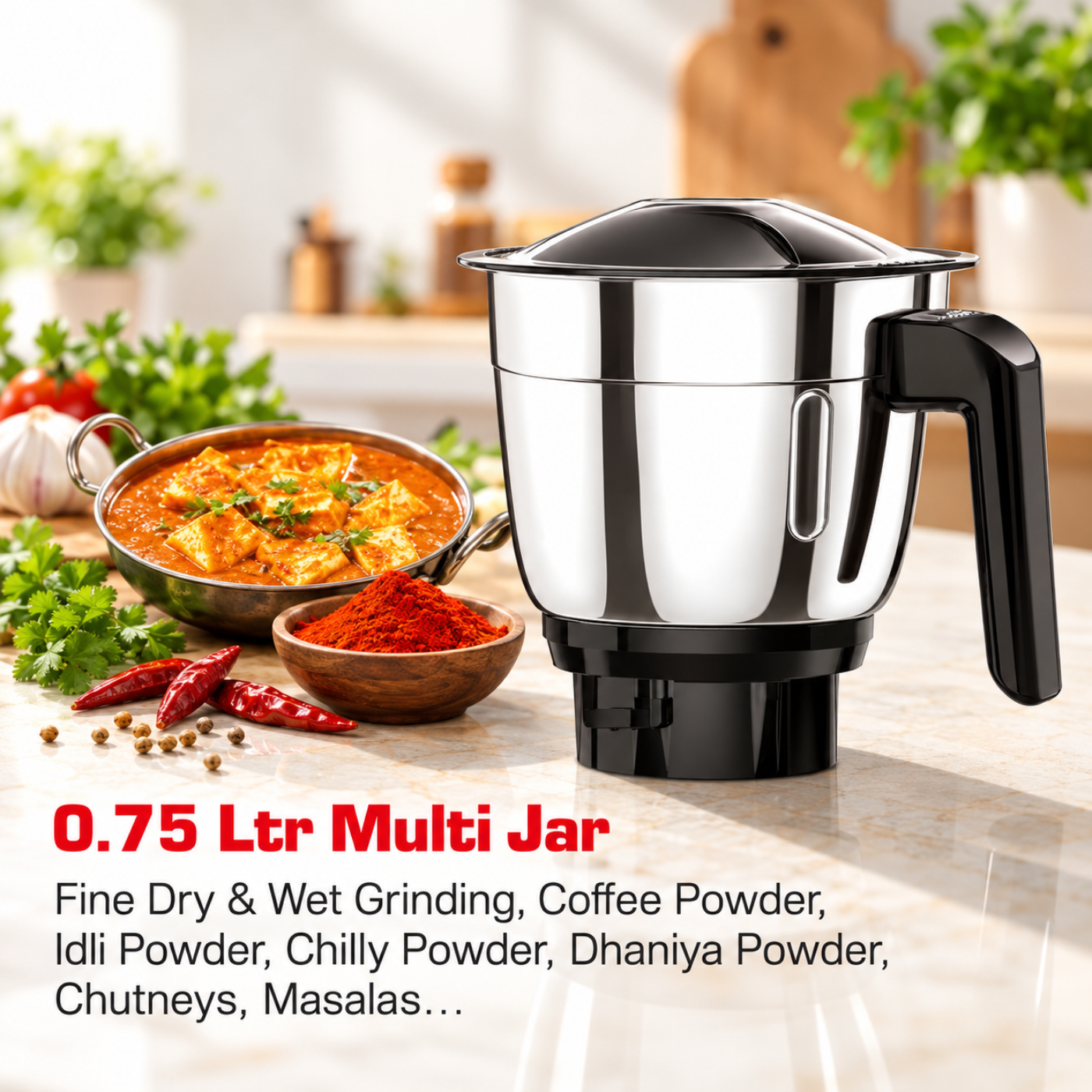 Vidiem Veer 650W Mixer Grinder with 4 Jars | Super Juicer & Blender - Image 4