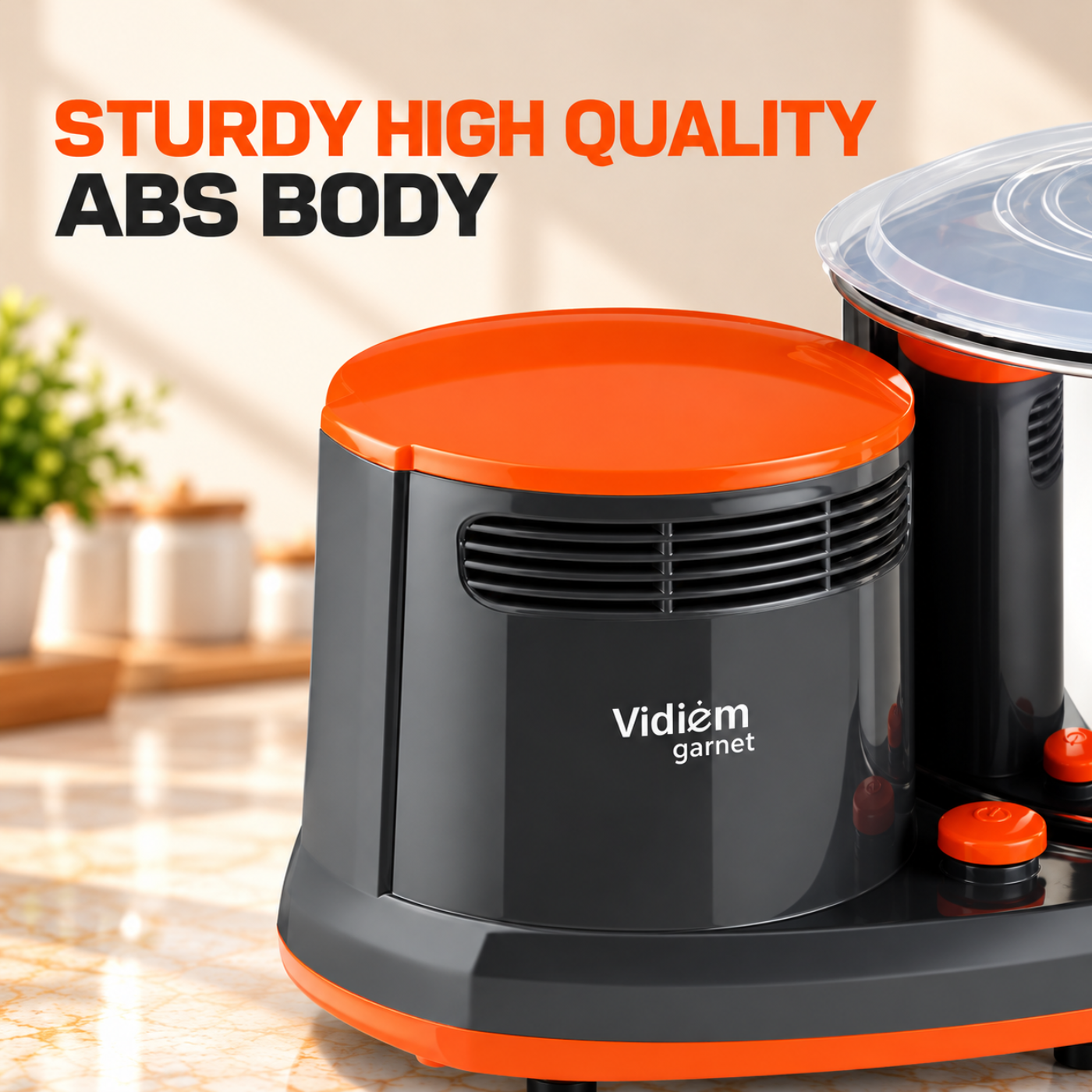 Vidiem GARNET PLUS 2L Table Top Wet Grinder | 150W High Torque Motor - Image 3