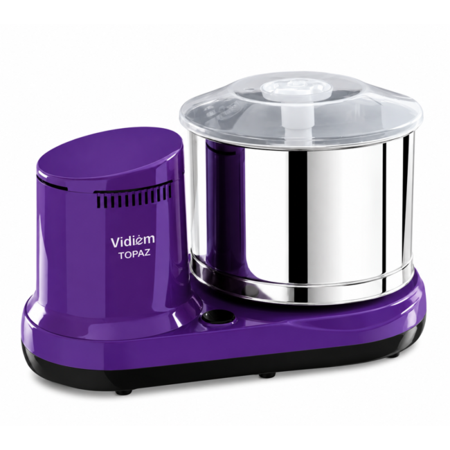 Vidiem TOPAZ 2L Table Top Wet Grinder | 150W High Torque Motor