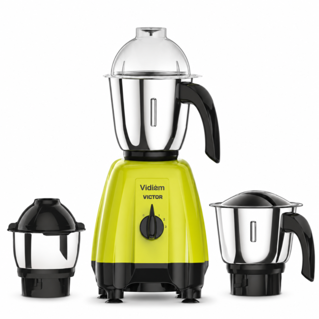 Vidiem Victor 600W Mixer Grinder with 3 Jars | Green
