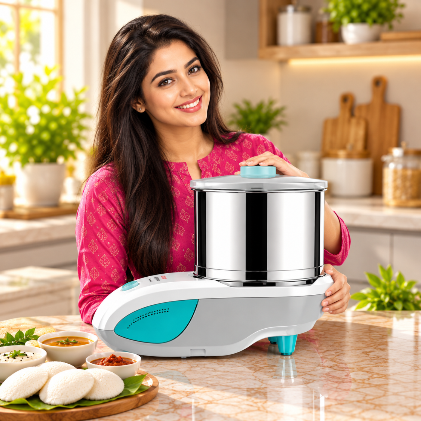 Vidiem JEWEL ST 2L Table Top Wet Grinder | 90W Direct Drive Motor - Image 11
